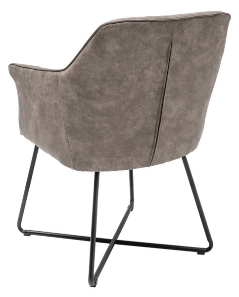 Designová židle Giuliana taupe