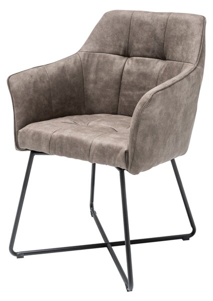 Designová židle Giuliana taupe