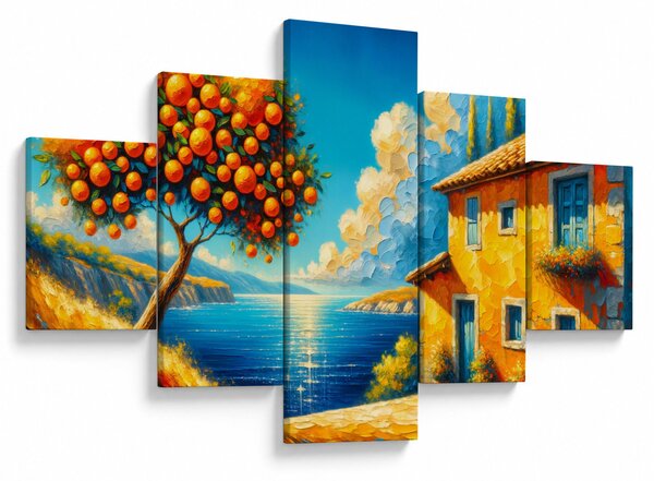 Obraz - Dům s pomeranči II. (125x70 cm)