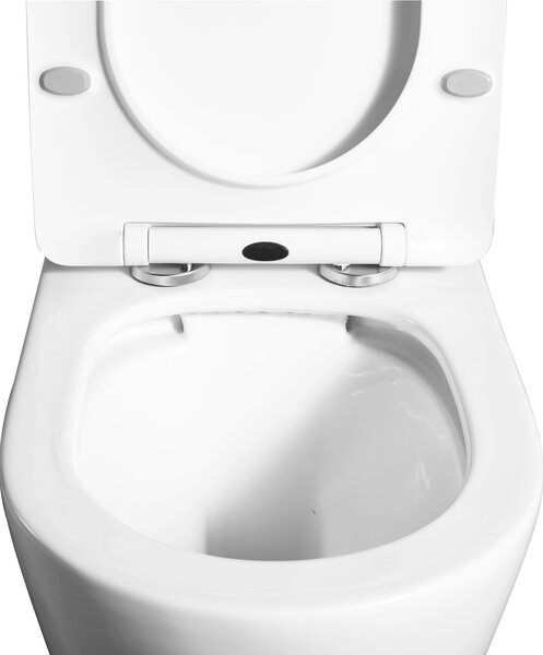 LaVita Praia wc mísa se sedátkem s pomalým sklápěním závěsná bez splachovacího kruhu bílá lesk 5900378312185