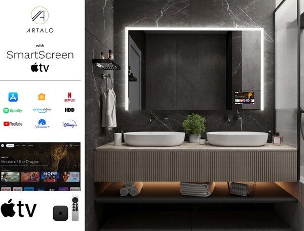 Zrcadlo s LED osvětlením M2