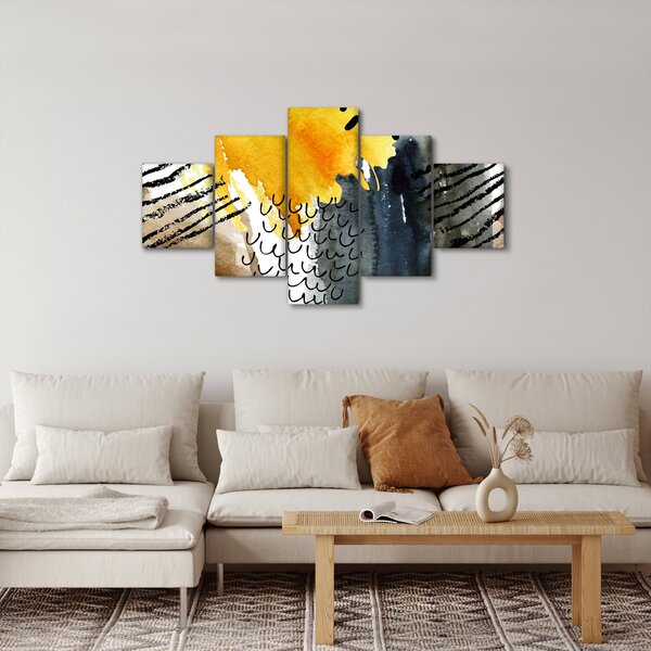 Obraz - Abstraktní akvarel (125x70 cm)