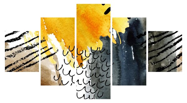 Obraz - Abstraktní akvarel (125x70 cm)