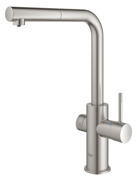 Grohe Blue kuchyňská baterie s filtrem stojící SuperSteel 31539DC0