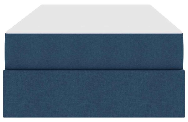 Postel s úložným prostorem a matrací Modrá 90 x 200 cm 3399639