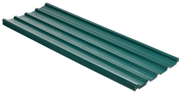 Outsunny 12 ks Trapézových Plechů 129x45cm 7m² Pozinkovaný Střešní Plech 0,25mm Odolný Proti Počasí Střešní Panely z Pozinkované Oceli | Aosom