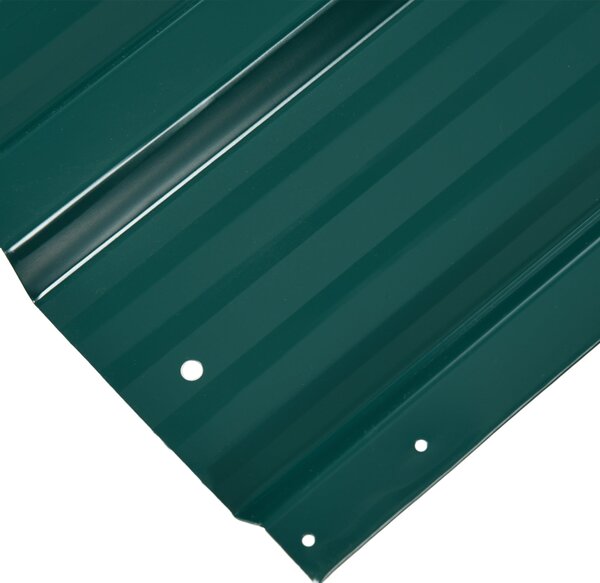 Outsunny 12 ks Trapézových Plechů 129x45cm 7m² Pozinkovaný Střešní Plech 0,25mm Odolný Proti Počasí Střešní Panely z Pozinkované Oceli | Aosom