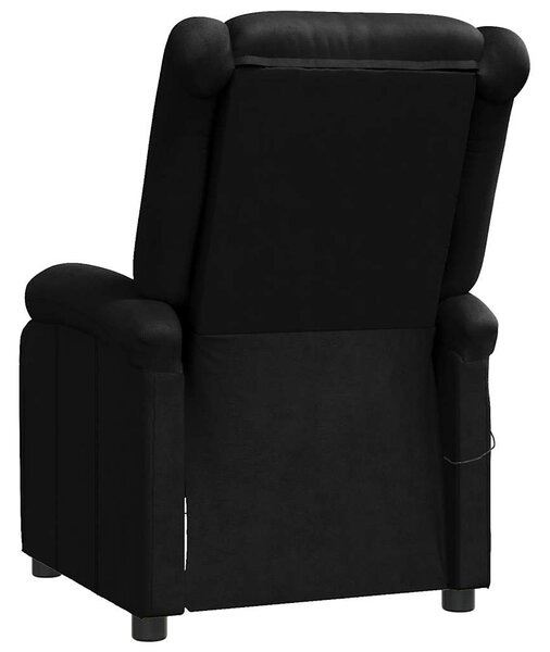 Masážní křeslo černé umělá kůže 340162