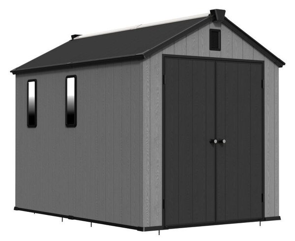 Plastový domek na nářadí Mandal 1,9 x 2,85 m CoverTech antracitový