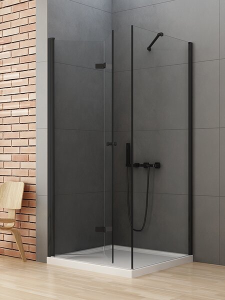New Trendy New Soleo Black sprchový kout čtvercový 90x90 cm D0235A/D0115B