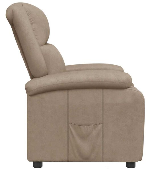 Polohovací křeslo cappuccino umělá kůže 340175