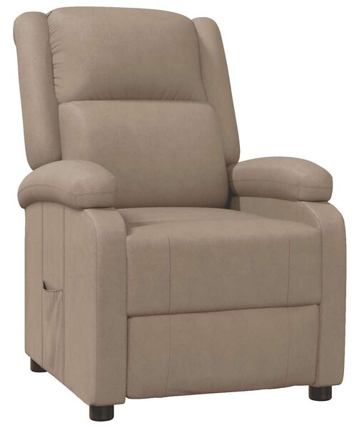 Polohovací křeslo cappuccino umělá kůže 340175