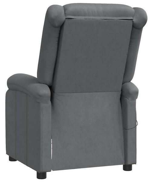 Polohovací křeslo šedé umělá kůže 340172