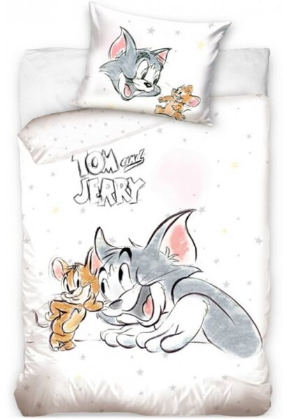 Povlečení do dětské postýlky Tom a Jerry - 100% bavlna Renforce - 40 x 60 cm + 100 x 135 cm