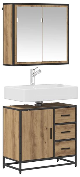 Sada koupelnového nábytku 2 ks Artisanový dub 65 x 33 x 60 cm 3402321
