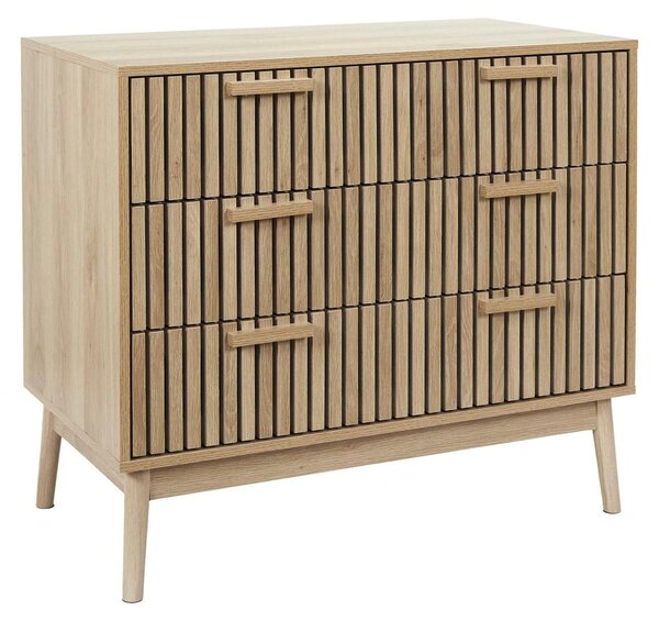 Dřevěná komoda s zásuvkami, šířka 90 cm, skříňka do obývacího pokoje nebo ložnice