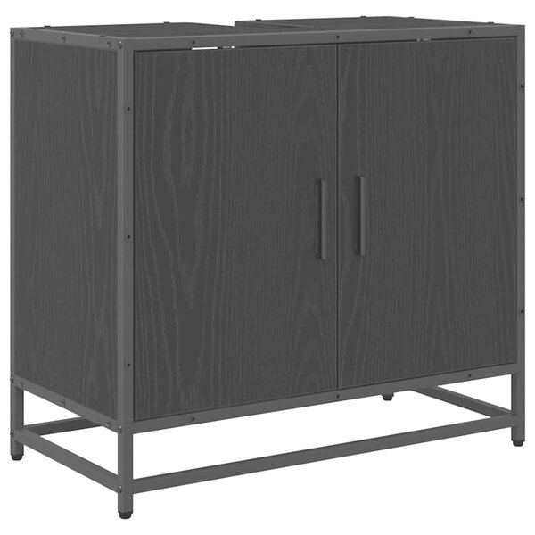 Sada koupelnového nábytku 4 ks Černý dub 65 x 33 x 60 cm 3402511