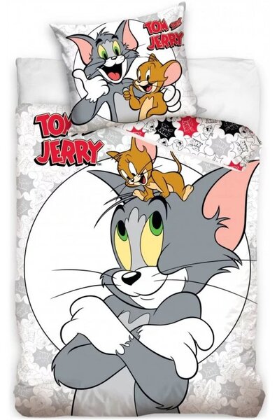Bavlněné ložní povlečení Tom a Jerry - 100% bavlna Renforcé - 70 x 90 cm + 140 x 200 cm
