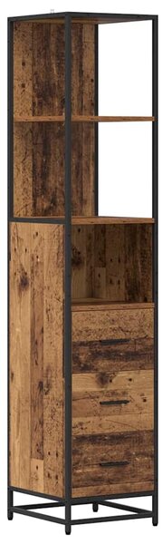 Sada koupelnového nábytku 4 ks Staré dřevo 65 x 33 x 60 cm 3402542