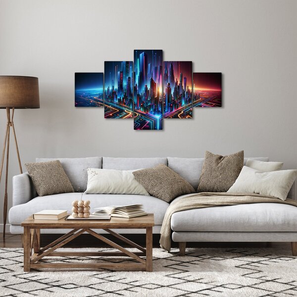 Obraz - Město budoucnosti (125x70 cm)