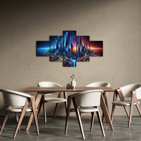 Obraz - Město budoucnosti (125x70 cm)