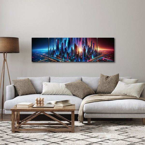 Obraz - Město budoucnosti (170x50 cm)