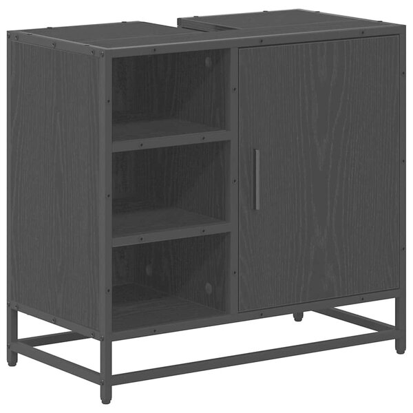 Sada koupelnového nábytku 3 ks Černý dub 65 x 33 x 60 cm 3402407