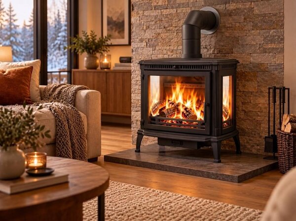 Krbová kamna NORDflam BREMA, 11 kW, černá