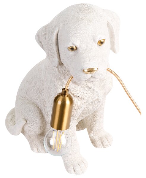 Stolní lampa Pes LUCKY Bílá