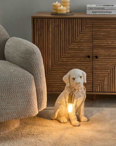 Stolní lampa Pes LUCKY Bílá