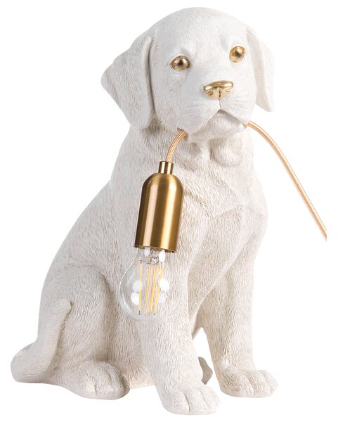 Stolní lampa Pes LUCKY Bílá