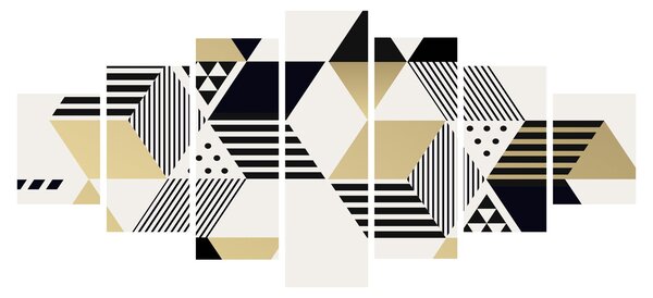 Obraz - Geometrické tvary N⁰1 (210x100 cm)
