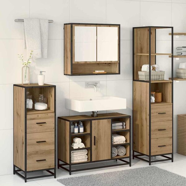 Sada koupelnového nábytku 3 ks Artisanový dub 3402570