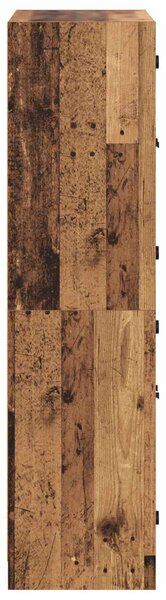 Vysoký bufet Staré dřevo 68 x 37 x 142 cm Kompozitní dřevo 3402629