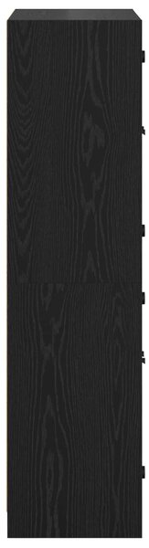 Vysoký bufet Černý dub 68 x 37 x 142 cm Kompozitní dřevo 3402631