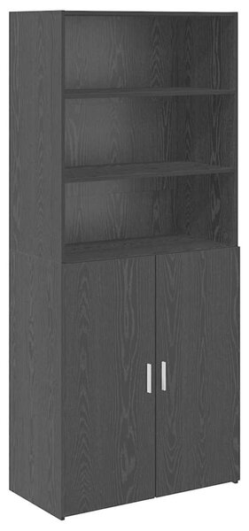 Vysoký bufet Černý dub 80 x 42,5 x 185 cm Kompozitní dřevo 3402634