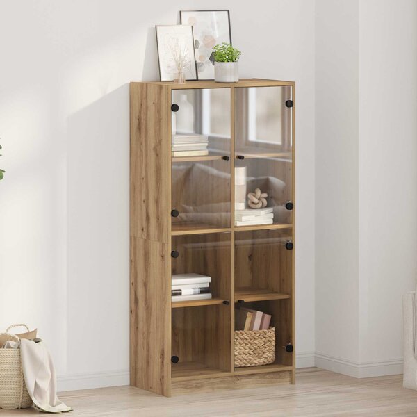 Vysoký bufet Artisanový dub 68 x 37 x 142 cm Kompozitní dřevo 3402630