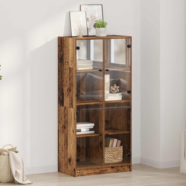 Vysoký bufet Staré dřevo 68 x 37 x 142 cm Kompozitní dřevo 3402629