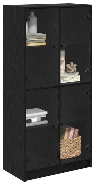 Vysoký bufet Černý dub 68 x 37 x 142 cm Kompozitní dřevo 3402631