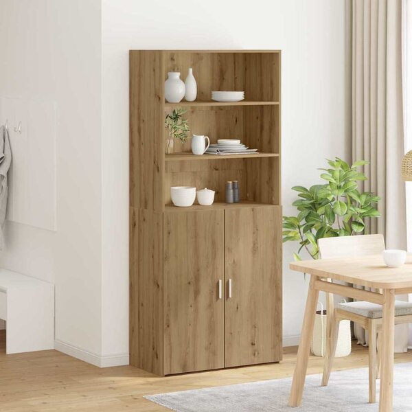 Vysoký bufet Artisanový dub 80 x 42,5 x 185 cm Kompozitní dřevo 3402633