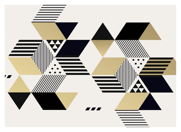 Skleněný obraz - Geometrické tvary N⁰1 (70x50 cm)
