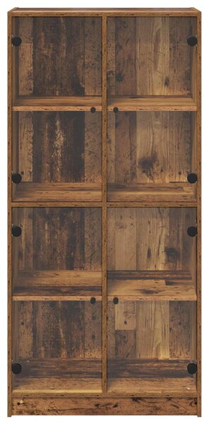 Vysoký bufet Staré dřevo 68 x 37 x 142 cm Kompozitní dřevo 3402629