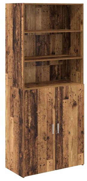 Vysoký bufet Staré dřevo 80 x 42,5 x 185 cm Kompozitní dřevo 3402632