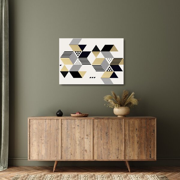 Skleněný obraz - Geometrické tvary N⁰1 (70x50 cm)