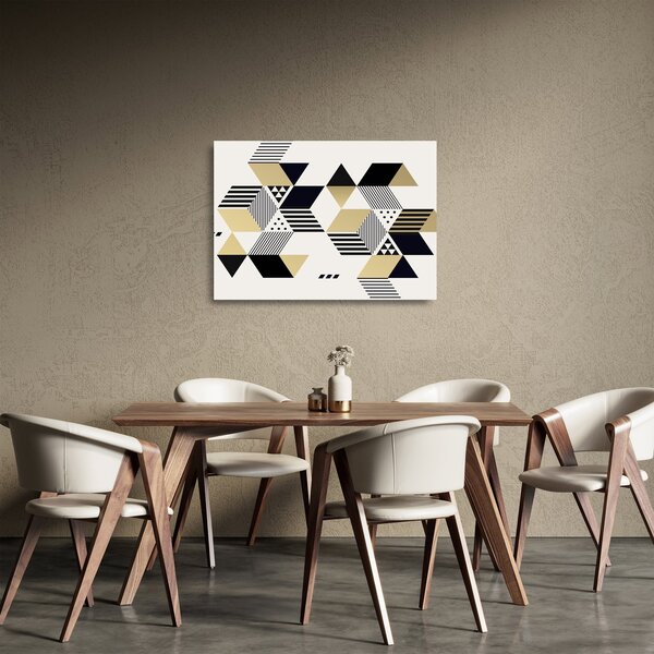 Skleněný obraz - Geometrické tvary N⁰1 (70x50 cm)