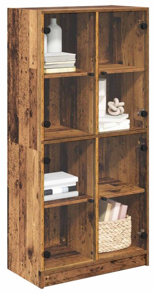 Vysoký bufet Staré dřevo 68 x 37 x 142 cm Kompozitní dřevo 3402629