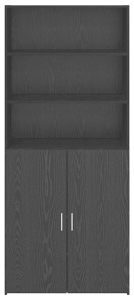 Vysoký bufet Černý dub 80 x 42,5 x 185 cm Kompozitní dřevo 3402634
