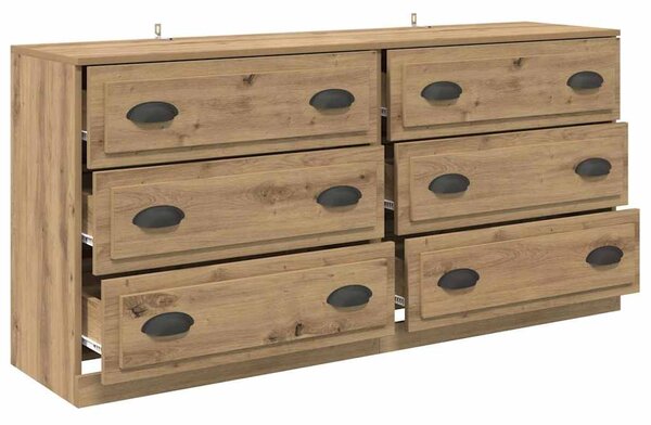 Konzole 2 ks Artisanový dub 70 x 35,5 x 67,5 cm 3402654