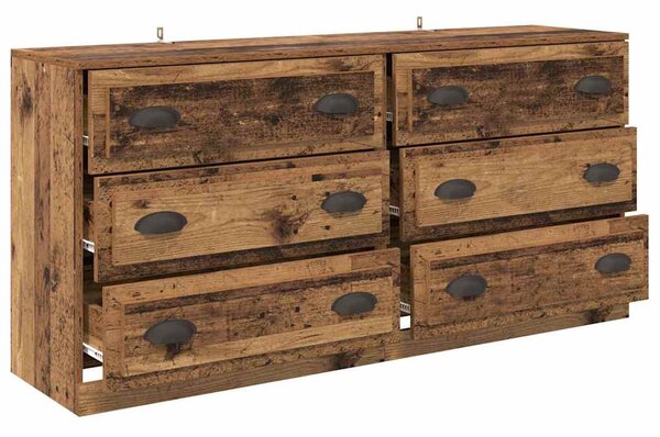 Konzole 2 ks Staré dřevo 70 x 35,5 x 67,5 cm Kompozitní dřevo 3402653