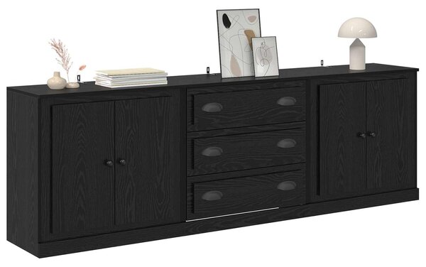 Konzole 3 ks Černý dub 210 x 35,5 x 67,5 cm Kompozitní dřevo 3402649